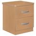 Better Home Products Cindy Faux Wood 2 Drawer Nightstand in Beech - Better Home Products NTR-2D-Beech