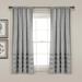 Vintage Stripe Yarn Dyed Cotton Window Curtain Panels Black 40X63 Set - Lush Décor 21T010977
