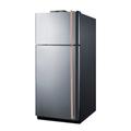 18 cu.ft. break room refrigerator-freezer with stainless steel doors and NIST calibrated alarm/thermometers - Summit Appliance BKRF18PLCPLHD
