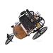 Williston Forge Rapheale Three Wheeled Mercedes Benz Motor Car Sculpture Stainless Steel in Black/Brown/Gray | 8.75 H x 14 W x 8 D in | Wayfair