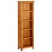 Red Barrel Studio® 6-Tier Bookshelf Wall Bookcase Decor Standing Shelves Solid Oak Wood in Brown | 55 H x 18 W x 9 D in | Wayfair