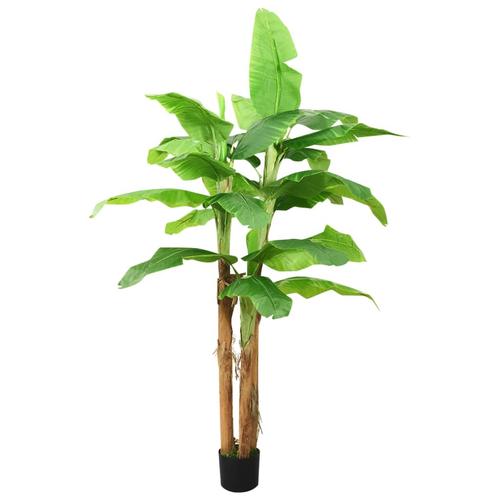 vidaXL Künstlicher Bananenbaum mit Topf 285 cm Grün
