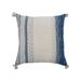 18" x 18" Lucas Navy Striped Throw Pillow