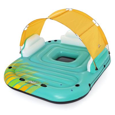 Bestway Hydro-Force Sunny Lounger 5 Person Inflatable Island Floating Water Raft - 49.2