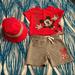 Disney Matching Sets | Disney Baby Boy | Color: Gray/Red | Size: 3-6mb