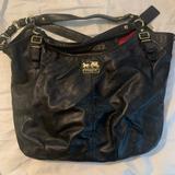 Coach Bags | Large Black Leather Coach Purse | Color: Black | Size: Os