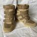 Urban Outfitters Shoes | Bdg High Top Sneaker Wedge | Color: Tan | Size: 7