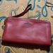 Coach Bags | Double Zip Coach Wristlet Wallet Used A Few Times But Still In Good Condition | Color: Orange/Red | Size: Os