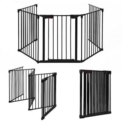 Klappbares Schutzgitter für Kinder/Hunde/Katzen, Kaminschutzgitter mit Sicherheitstür, Image