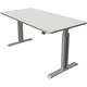 Steh-Sitz-Schreibtisch »Move 1« 160 x 80 cm grau, Kerkmann, 160x123x80 cm