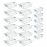 Sterilite Large Clip Storage Box, 12 Pack, and Small Clip Storage Box, 6 Pack - 1.16