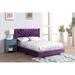 Julie Tufted Upholstered Low Profile Queen Panel Bed