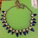 J. Crew Jewelry | J. Crew Blue And Gold Statement Necklace | Color: Blue/Gold | Size: Os