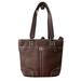 Coach Bags | Coach Hampton Brown Pebble Leather Turn-Lock Handbag F13959 | Color: Brown | Size: Os