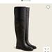 J. Crew Shoes | J Crew Over The Knee Leather Boots | Color: Black | Size: 5