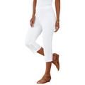 Plus Size Women's Comfort Stretch Capri Jean by Denim 24/7 in White Denim (Size 24 T)