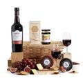 Luxury Port & Cheese Gift Hamper - Food Hamper For Him, Her, For Couples - Fine Ruby Port, Artisan Crackers, Snowdonia Cheese Gift, Caramalised Onion Marmalade, by Clearwater Hampers