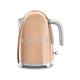 Smeg KLF03RGEU Electric Kettle with a Capacity of 1.7l and a Power of 2400 W KLF03RGEU-pink Gold, Plastic