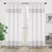 Boho Fringe Sweet Jojo Designs 100% Cotton Semi-Sheer Rod Pocket Curtain Panel 100% Cotton in Gray | 84 H x 42 W in | Wayfair