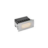 Hinkley Dash LED Louvered Brick Light Small Metal/Steel in Gray | 3.25 H x 6.25 W x 3.5 D in | Wayfair 15334SS