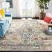 Blue/White 79 x 0.3 in Indoor Area Rug - Langley Street® Felty Oriental Cream/Blue Area Rug | 79 W x 0.3 D in | Wayfair