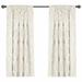 Natoli Solid Semi-Sheer Single Curtain Panel Polyester in White/Brown Laurel Foundry Modern Farmhouse® | 63 H in | Wayfair