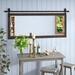 Neace Schlosser Industrial Accent/Bathroom/Vanity Mirror, Glass in Black Laurel Foundry Modern Farmhouse® | 31 H x 60 W x 0.75 D in | Wayfair