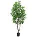 Primrue Artificial Birch Tree in Pot Metal in Black | 78 H x 32 W x 32 D in | Wayfair 0324F176465546989CAAD74D496AC44E