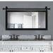 Neace Wall Mirror in White/Black Laurel Foundry Modern Farmhouse® | 30.5 H x 58 W x 0.75 D in | Wayfair 84848DBBC2684ABB92DF5DCBFE1E1933