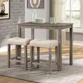 Altoona 24" Counter Stool Wood/Upholstered in Brown Laurel Foundry Modern Farmhouse® | 24 H x 18.5 W x 11.8 D in | Wayfair