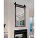 Neace Vertical Barn Bathroom/Vanity Mirror Metal in Black/Brown Laurel Foundry Modern Farmhouse® | 47.5 H x 30 W x 0.75 D in | Wayfair