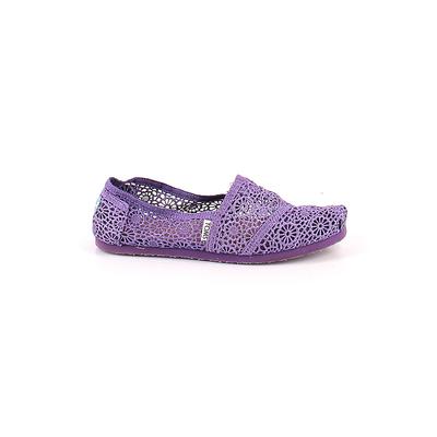 TOMS Flats: Purple Shoes - Size 8