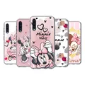 Étui de téléphone transparent rose Minnie Cartoon mignon coque pour Samsung Galaxy A30 S A40 S A2