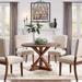 Benchwright Brown Finish Round Dining Set by iNSPIRE Q Artisan