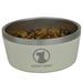 Indulge Beige Double Wall Stainless Steel Dog Bowl, 12.5 Cups, Large, Off-White