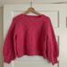 Anthropologie Sweaters | Anthropologie Dot Rory Cable Knit Sweater In Pink | Color: Pink | Size: S