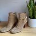 Coach Shoes | Coach Tan Brown Suede Booties, Size 6 | Color: Tan | Size: 6