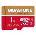 [5-Yrs Free Data Recovery] GIGASTONE 1TB Micro SD Card, Camera Pro MAX, Up to 150/140 MB/s, MicroSDXC Memory Card for DJI, Gopro, Insta360, Dashcam, 4K Video UHS-I A2 V30 U3 C10 with Adapter