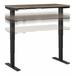 Move 40 Series by Bush Business Furniture 48W x 24D Electric Height Adjustable Standing Desk in Modern Hickory with Black Base - Bush Business Furniture M4S4824MHBK