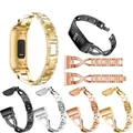 Bracelet de rechange en métal pour Fitbit Charge 3 Bracelet en acier inoxydable montre