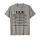 Gott trennte das rote Meer, erhebende biblische Satz. T-Shirt