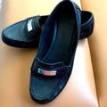 Coach Shoes | Coach Leather Flat Loafer Fr Shoes | Color: Black/Silver | Size: 7 B