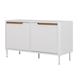 Meuble TV design 94cm en bois blanc