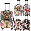 Juste de bagage de voyage pour femme housses de protection anti-poussière chariot mignon chien