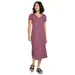 Petite Sonoma Goods For Life Knit T-Shirt Midi Dress, Women's, Size: Large Petite, Drk Purple