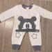 Disney Matching Sets | Disney Baby Mickey Mouse 2pc Set(12-18m) | Color: Gray/White | Size: 12-18mb