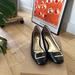 Coach Shoes | Coach Vintage Style Black Isla Leather Pumps | Color: Black/Gold | Size: 7.5