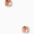 Kate Spade Jewelry | Kate Spade Gumdrop Studs Light Peach & Rose Gold Faceted Glass Stone Kate Spade | Color: Gold | Size: Os