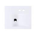 LACAVA Luce 5110 Wall Mount Sink, Wood in White | 3.75 H x 21.875 W x 18.875 D in | Wayfair 5110-02-001G