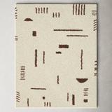 Brown/White 26 x 1.18 in Area Rug - AllModern Morin Abstract Shag Area Rug Polypropylene | 26 W x 1.18 D in | Wayfair